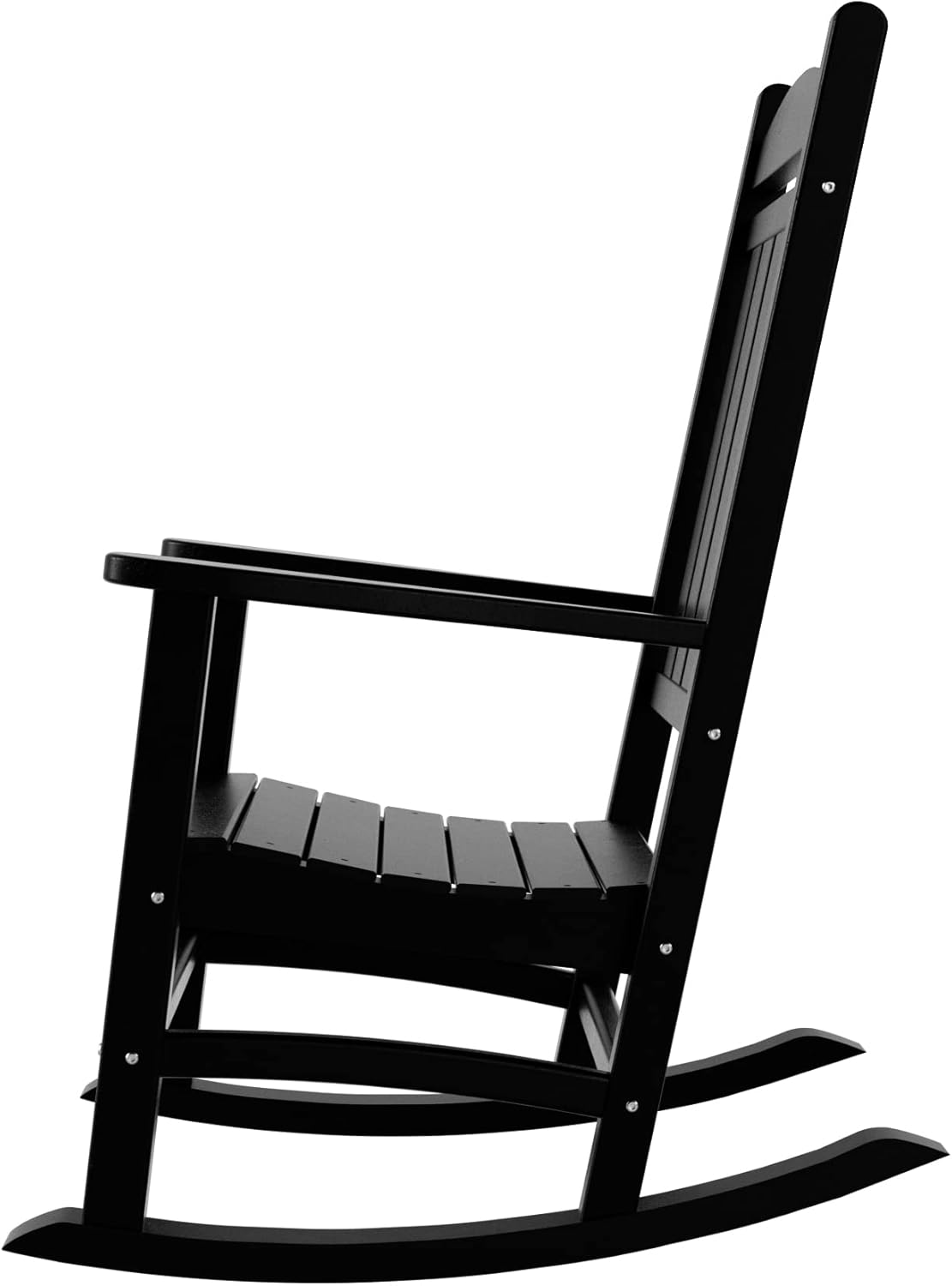 WestinTrends Malibu – Mecedora para exteriores, para todo tipo de clima, de madera de polietileno Adirondack con respaldo alto, soporte de 350