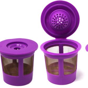 4 nuevos filtros reutilizables individuales K-Cups para cafeteras Keurig 2.0 y 1.0  Repuesto de copa K de repuesto chapado en oro premium universal 4 nuevos filtros reutilizables individuales K-Cups para cafeteras Keurig 2.0 y 1.0  Repuesto de copa K de repuesto chapado en oro premium universal