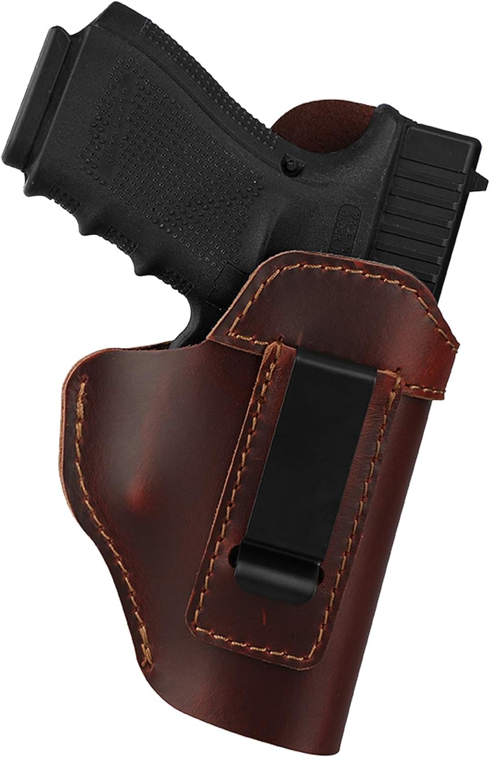 IWB – Funda de piel auténtica para Glock 194243X, Sig P365P320P220, Ruger LCPLC9SSecurity 9Max 9, Taurus G2G2CG3CGX4, Springfield HellcatXD, M&P