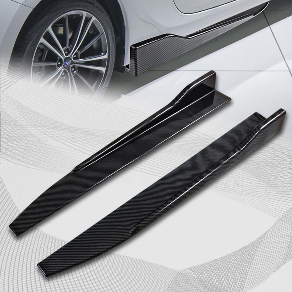 Q1-TECH, 5 piezas de borde delantero + falda lateral Rocker Winglet Canard difusor ala compatible con Mazda 3 Hatchback 2019-2024  modelo 5DR