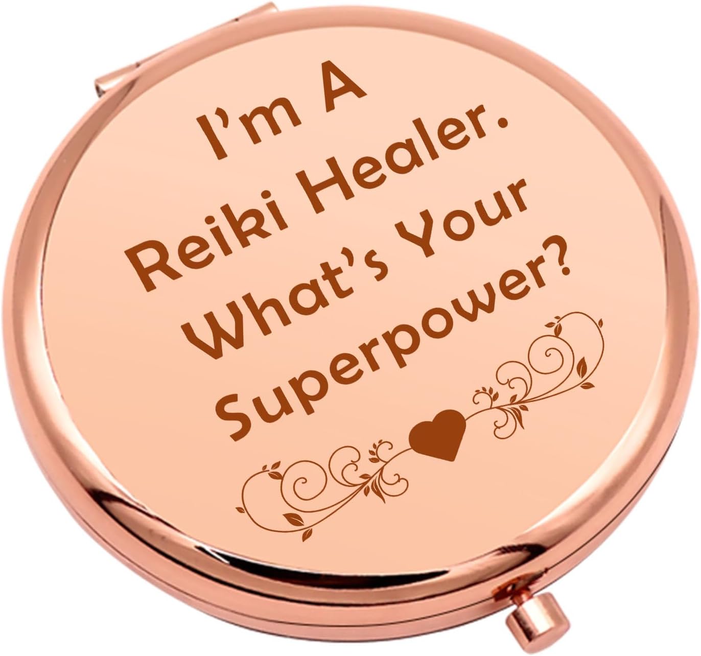Regalo de agradecimiento para sanador de Reiki, espejo de maquillaje compacto, regalo de maestro de Reiki, regalo motivacional para niñas, regalo