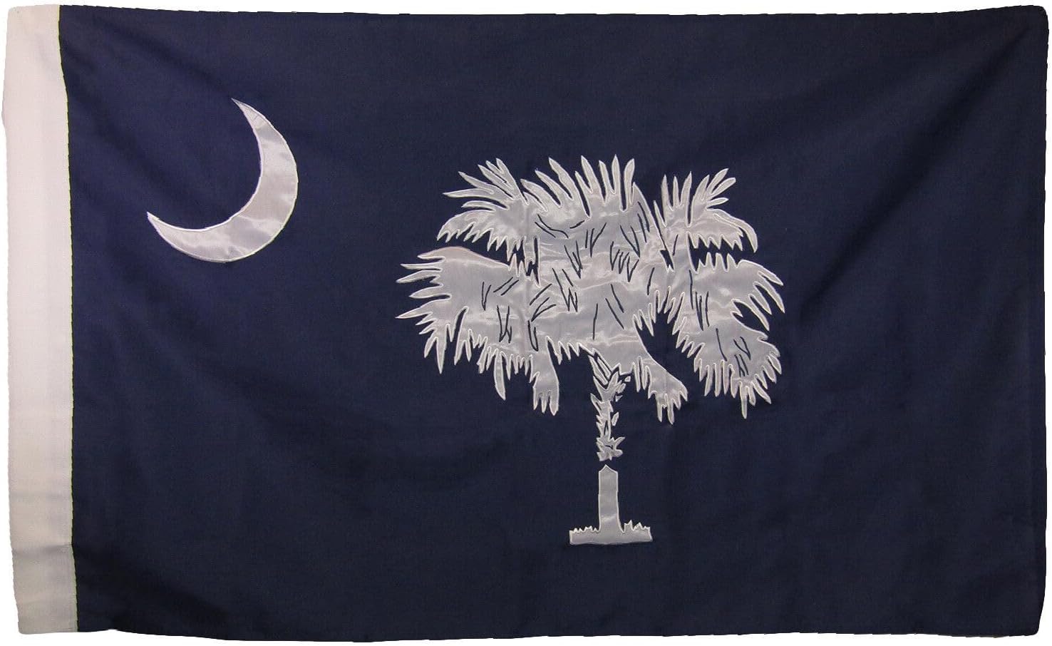 Premium 3×5 Embroidered Sewn State Carolina Sleeve Synthetic Cotton 3’x5′