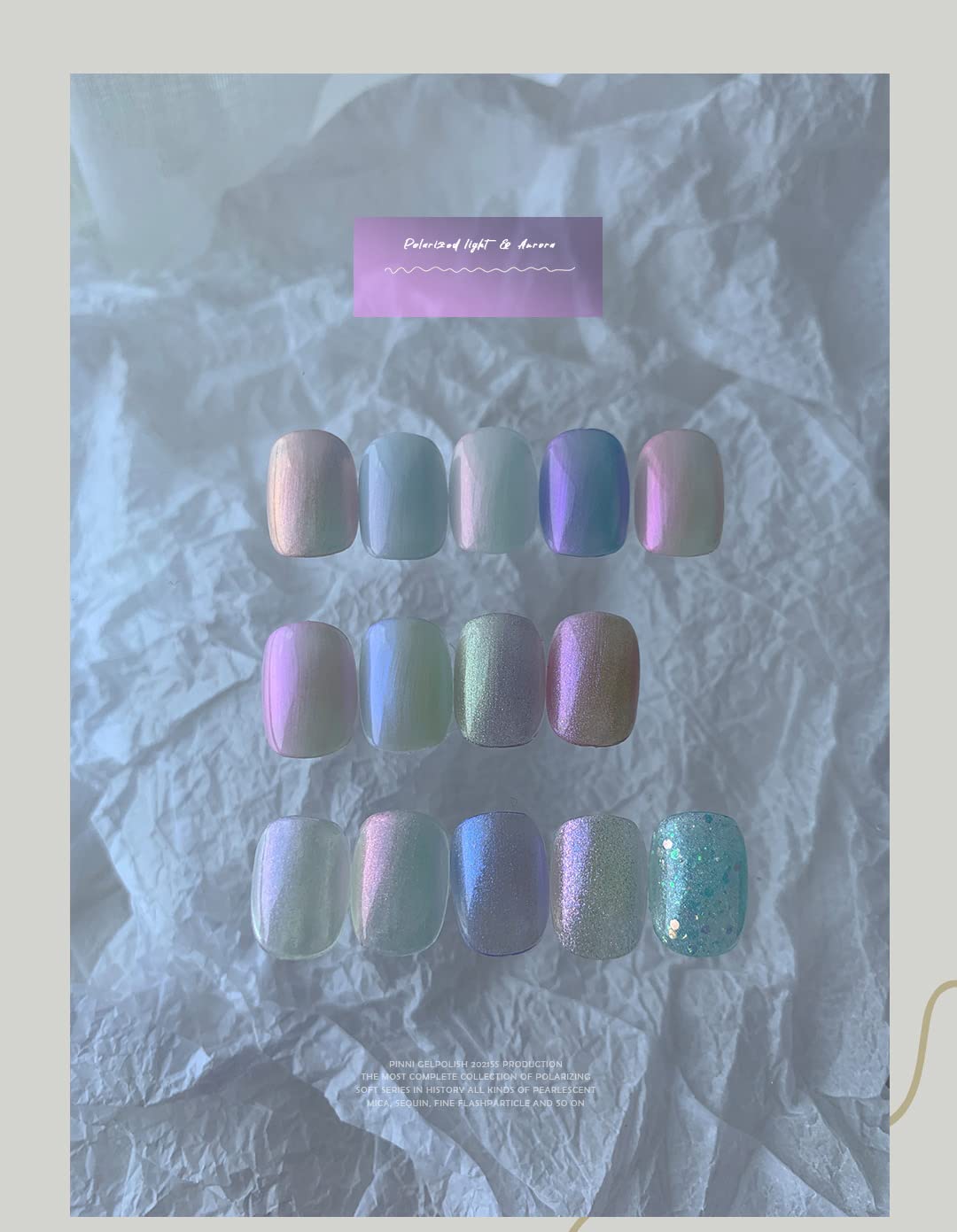 PINNI – Kit de esmalte de uñas de gel brillante, esmalte de uñas de gel con brillantina, esmalte de uñas de gel semipermanente UV, esmalte de uñas