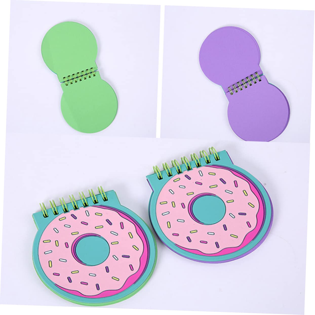Operitacx 2pcs Pocket Notebook Spiral Planner Undated Small Memo Pad Girl Notebook Cartoon Notepads Weekly Monthly Agenda Spiral Notepads Spiral