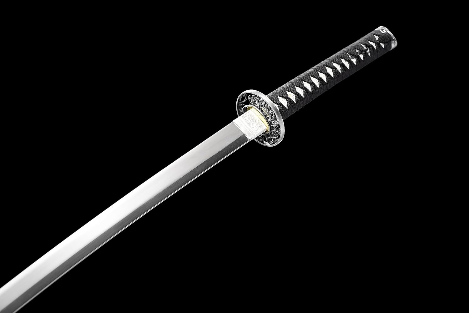 Auténtica espada katana samurái, 41 pulgadas, forjada a mano, afilada, templada al calor, práctica y funcional, fabricada con acero de alto carbono