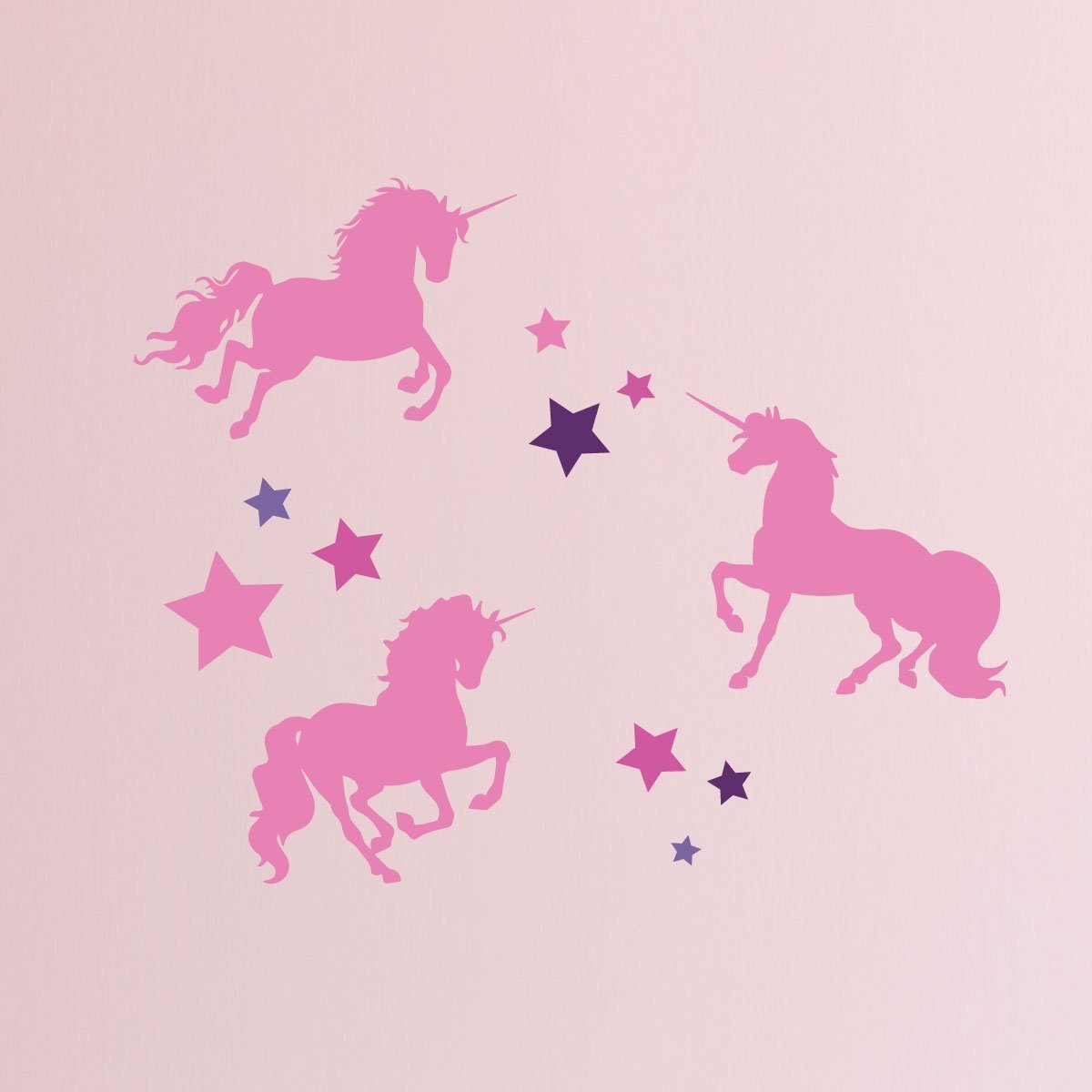 Unicorn Stickers for Kids Room – Never Stop Believing Magical Themed Wall Decor – Vinyl Mural for Girls or Boys Bedroom, Baby Nursery, or Playroom