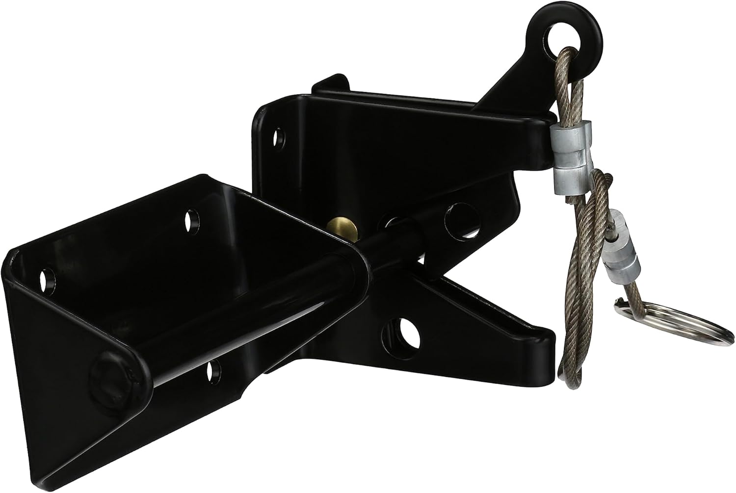 ADVANTAGE INDUSTRIES Pestillo de puerta automático resistente con cable para valla de madera, reversible  puertas batientes izquierda  derecha,