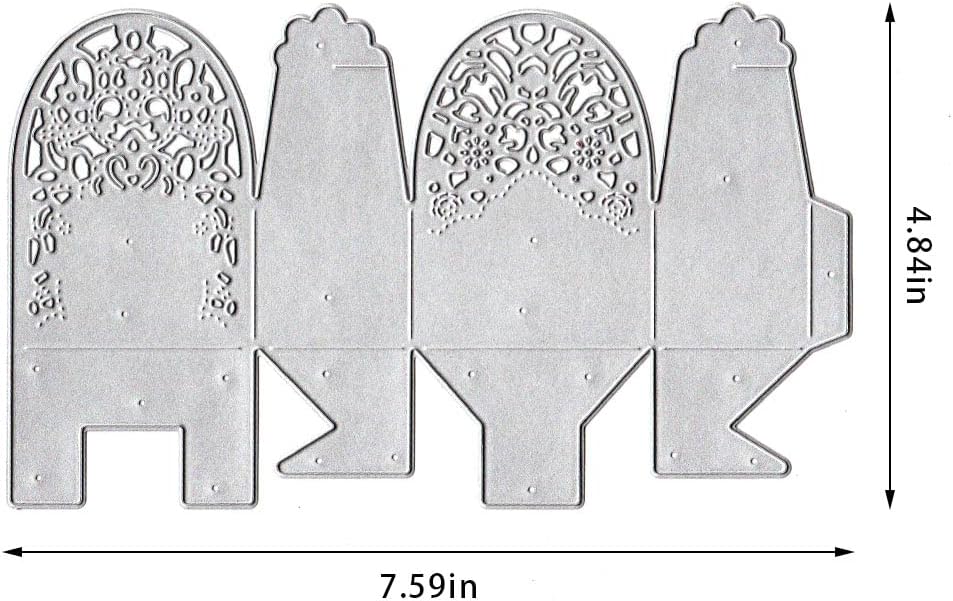 Caja de regalo 3D troqueles para hacer tarjetas, caja de dulces hueca de flores para álbumes de recortes en papel de liquidación, decoración de
