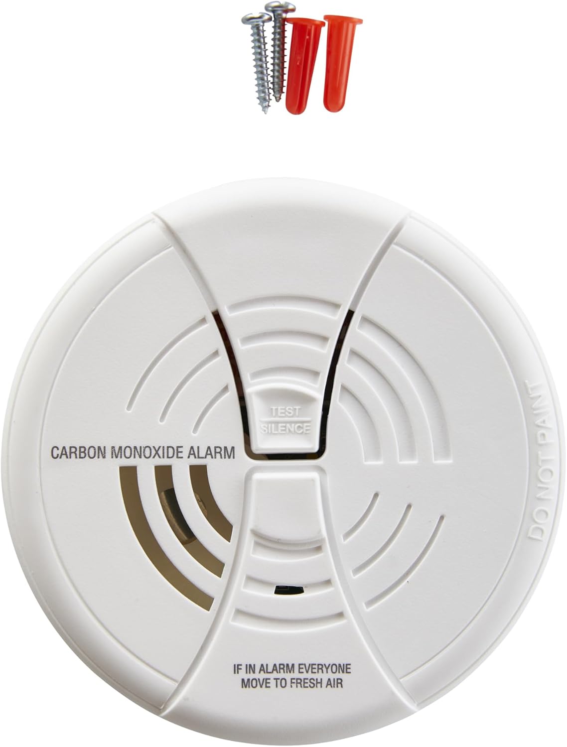 FIRST ALERT CO250B Family Gard Basics – Alarma de monóxido de carbono, paquete de 4 unidades  Detector de monóxido de carbono a pilas, color blanco