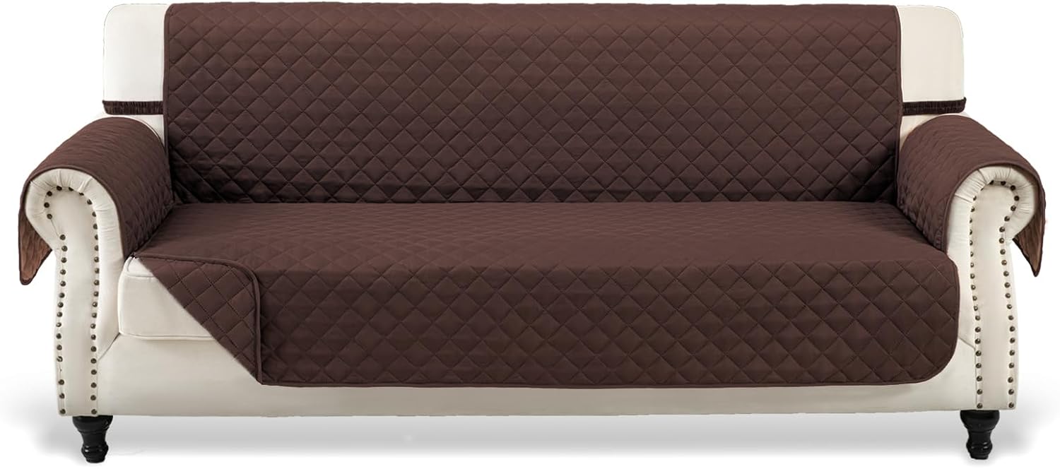 Fandyacke Fundas reversibles para sofá, protector de muebles para perros (sofá, chocolatechocolate)