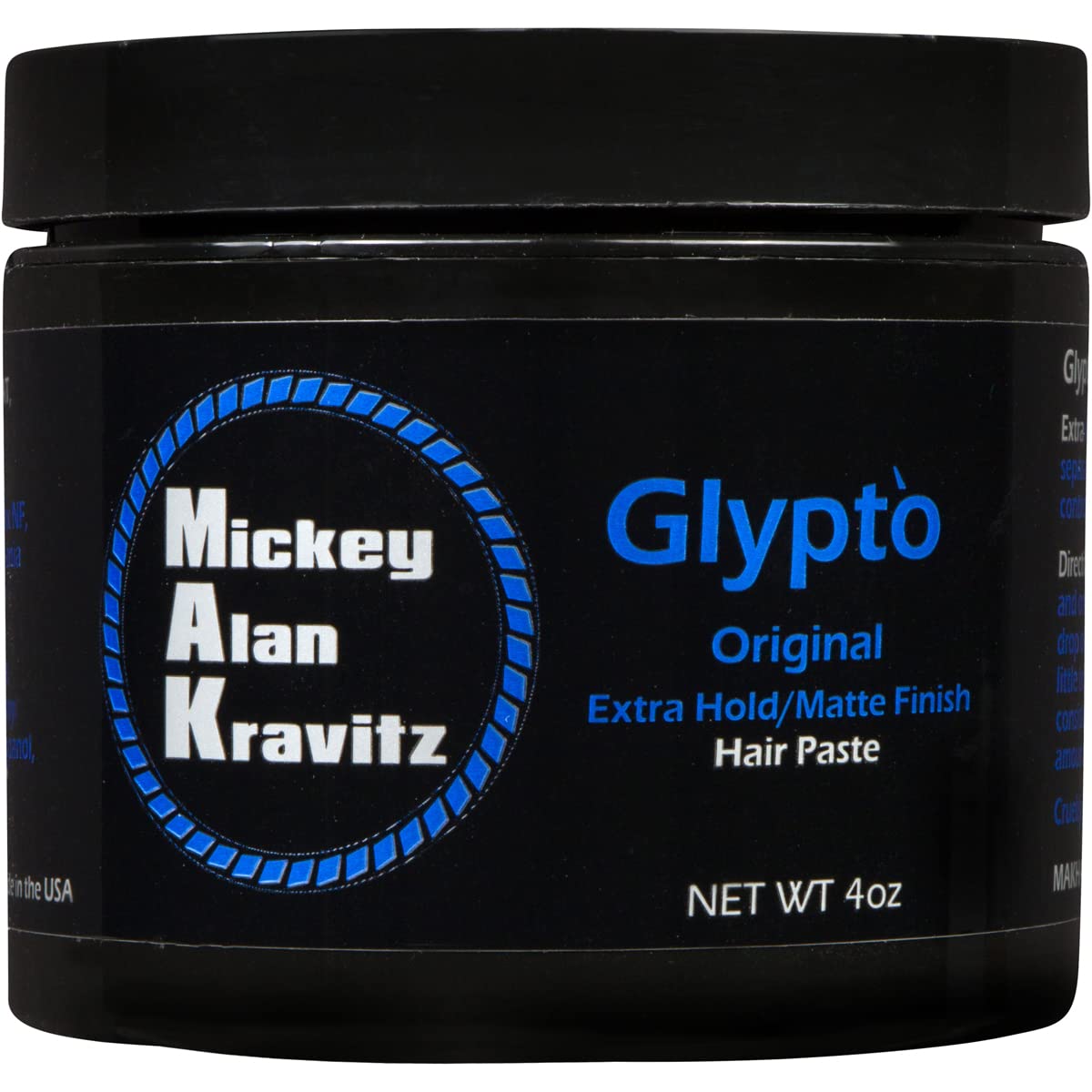 Glypto Blue (el original) Concentrado Extra Hold Sculpting Hair Paste, acabado mate, base de agua, no comedogénico, no obstruye los poros
