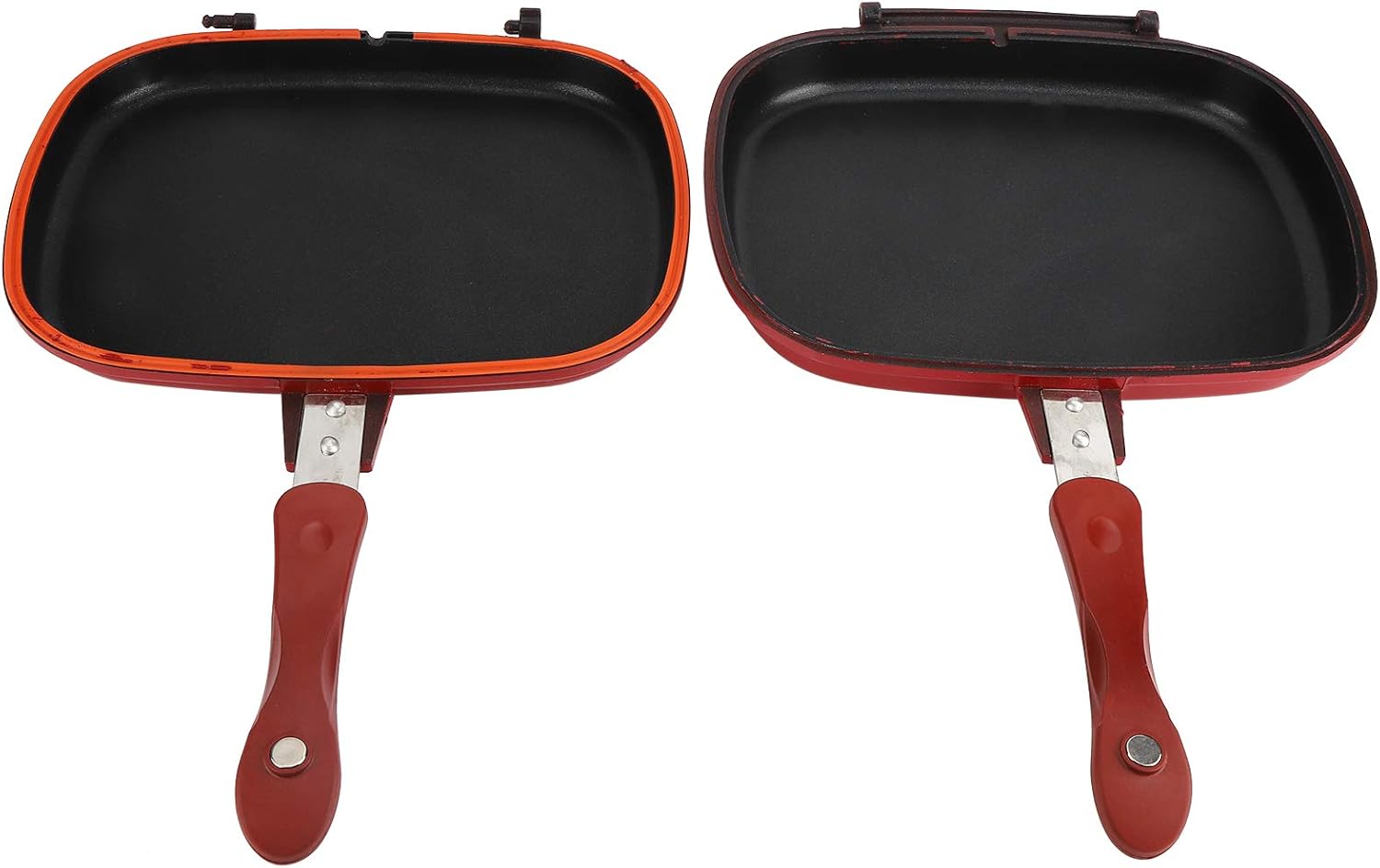 Gavigain Sartén de aluminio de doble cara, antiadherente, compatible con estufa eléctrica, 12 pulgadas