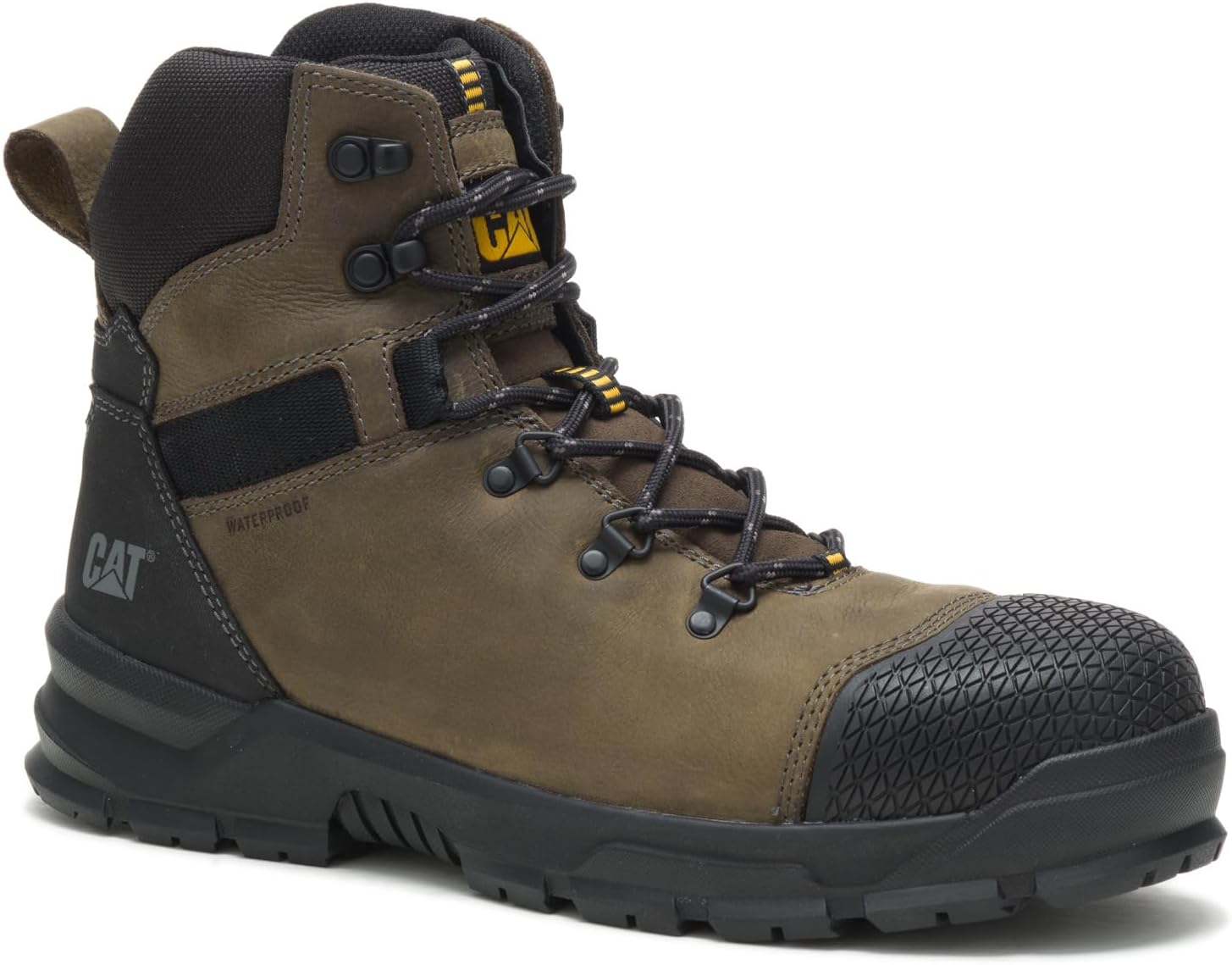 CAT Botas de construcción impermeables Accomplice con punta de acero para hombre