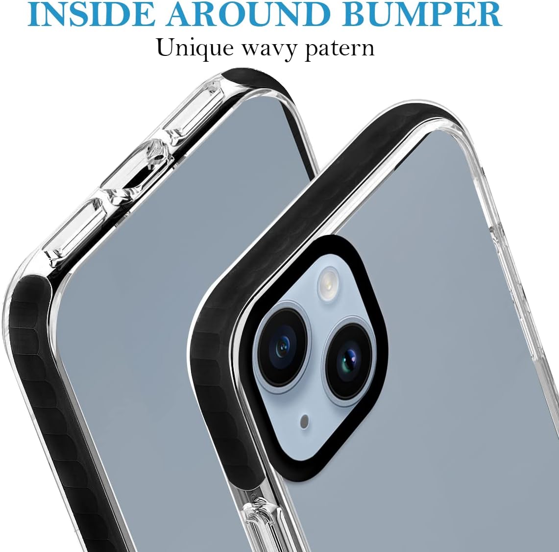 Funda de teléfono personalizada para iPhone 15 Plus, fotos personalizadas de collage de múltiples imágenes, resistente a los impactos, funda