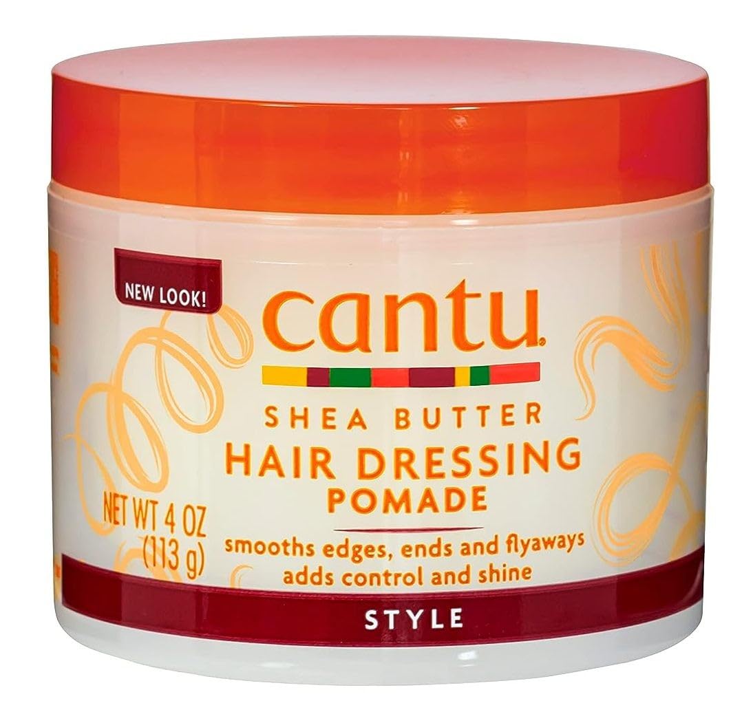 Cantu Pomada de manteca de karité para el cabello, tarro de 4 onzas (4.0 fl oz) (paquete de 3)