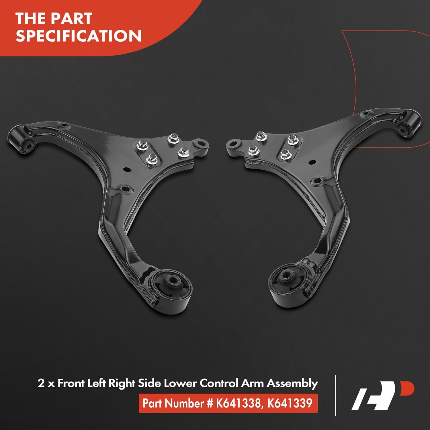 A-Premium Kit de suspensión delantera, brazo de control inferior, barra estabilizadora, articulación de rótula inferior, extremo de barra de