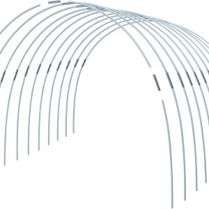 MAXPACE Aros de invernadero para bricolaje túnel de cultivo de menos de 2.7 pies de ancho, marco de aros de fibra de vidrio libre de óxido para tela MAXPACE Aros de invernadero para bricolaje túnel de cultivo de menos de 2.7 pies de ancho, marco de aros de fibra de vidrio libre de óxido para tela