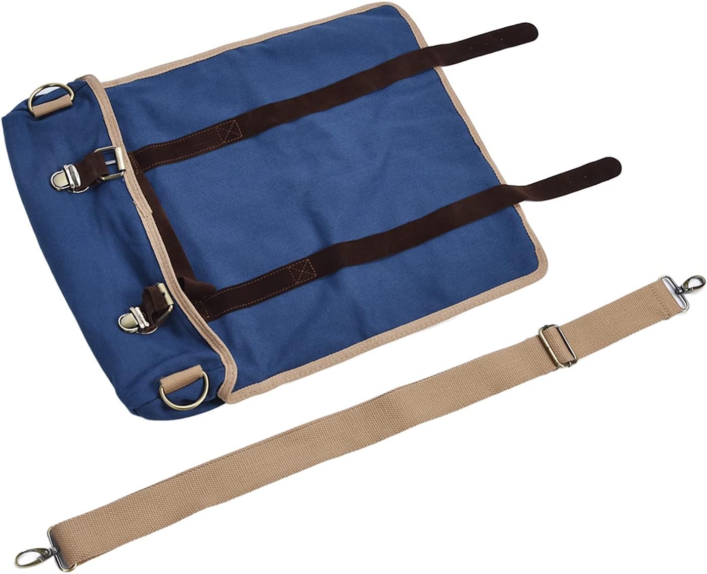 Juego de coctelera para camarero, bolsa de viaje, kit de camarero, bolsa enrollable con correa para el hombro para hacer cócteles en casa, trabajo,
