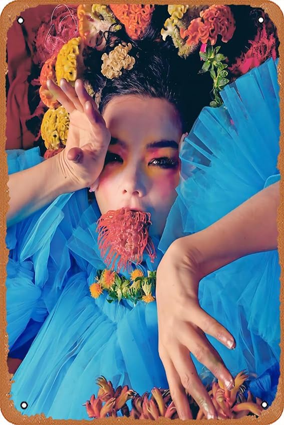 BJÖRK – Póster de metal XXL para decoración de pared (8 x 12 pulgadas)