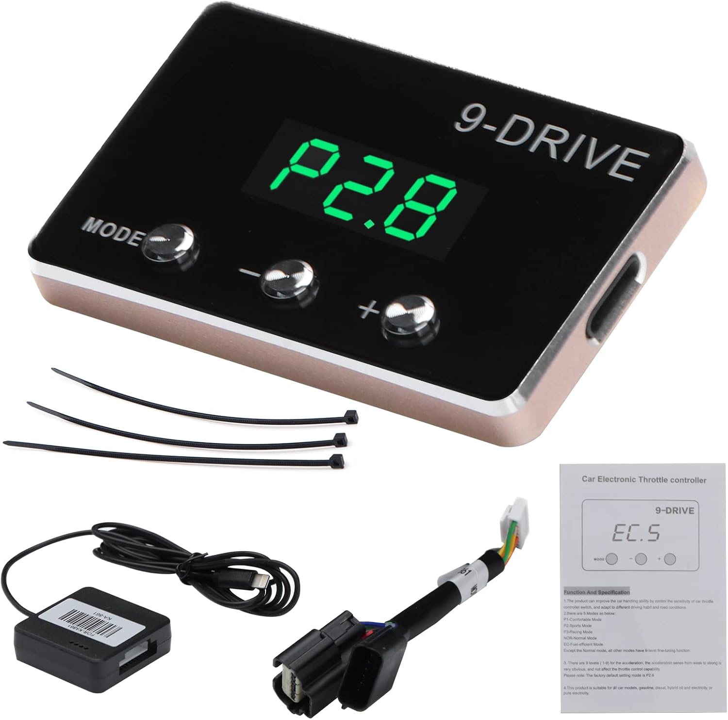 Controlador de respuesta del acelerador, acelerador electrónico inteligente de carreras de 9 modos para Ford Trucks F250 F350 F450 F550 Mustang