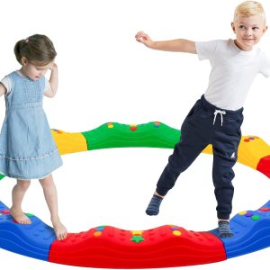 Juego de 8 piedras de equilibrio para niños, juego de 8 piedras de equilibrio para niños, bloques de equilibrio, carrera de obstáculos, interior y Juego de 8 piedras de equilibrio para niños, juego de 8 piedras de equilibrio para niños, bloques de equilibrio, carrera de obstáculos, interior y