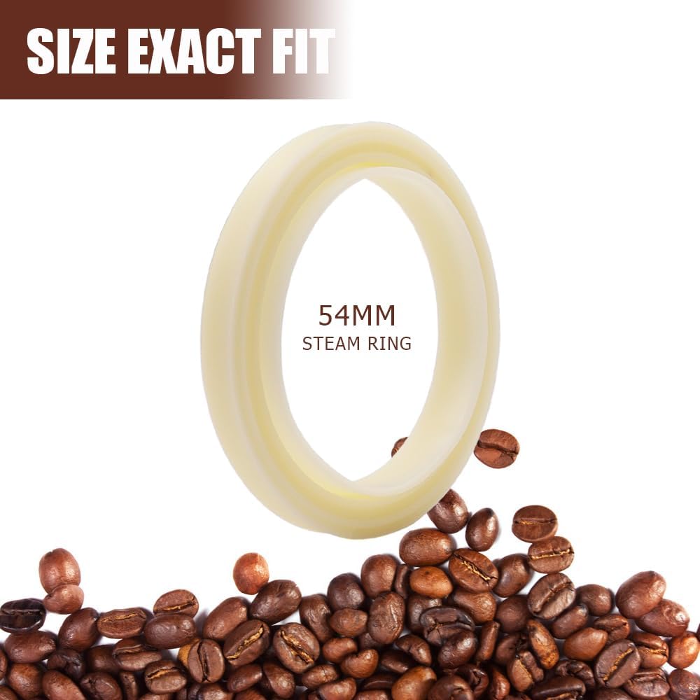 2 anillos de vapor de silicona de 2.126 in para máquina Breville Espresso 878870860880810840450500 y Sage 880878875870810500 Grouphead pieza de
