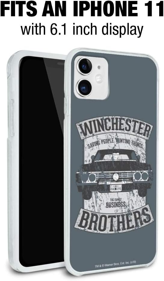 Supernatural Brother’s Impala – Funda protectora de goma híbrida para Apple iPhone 8, 8 Plus, X, 11, 11 Pro, 11 Pro Max