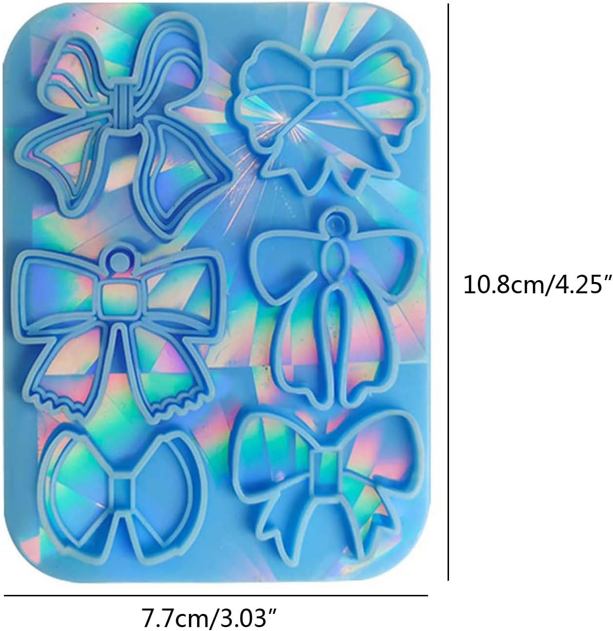 Lindos aretes de molde de resina epoxi molde de fundición de resina epoxi molde de silicona para bricolaje llavero joyería manualidades