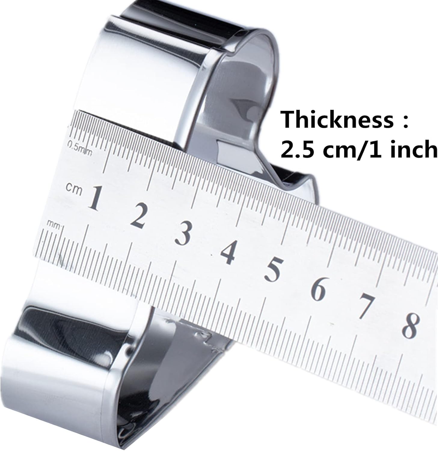 Cortador de galletas en forma de corona de gran tamaño, cortador de galletas de acero inoxidable para reinareypríncipeprincesa, 4.4 pulgadas (modelo