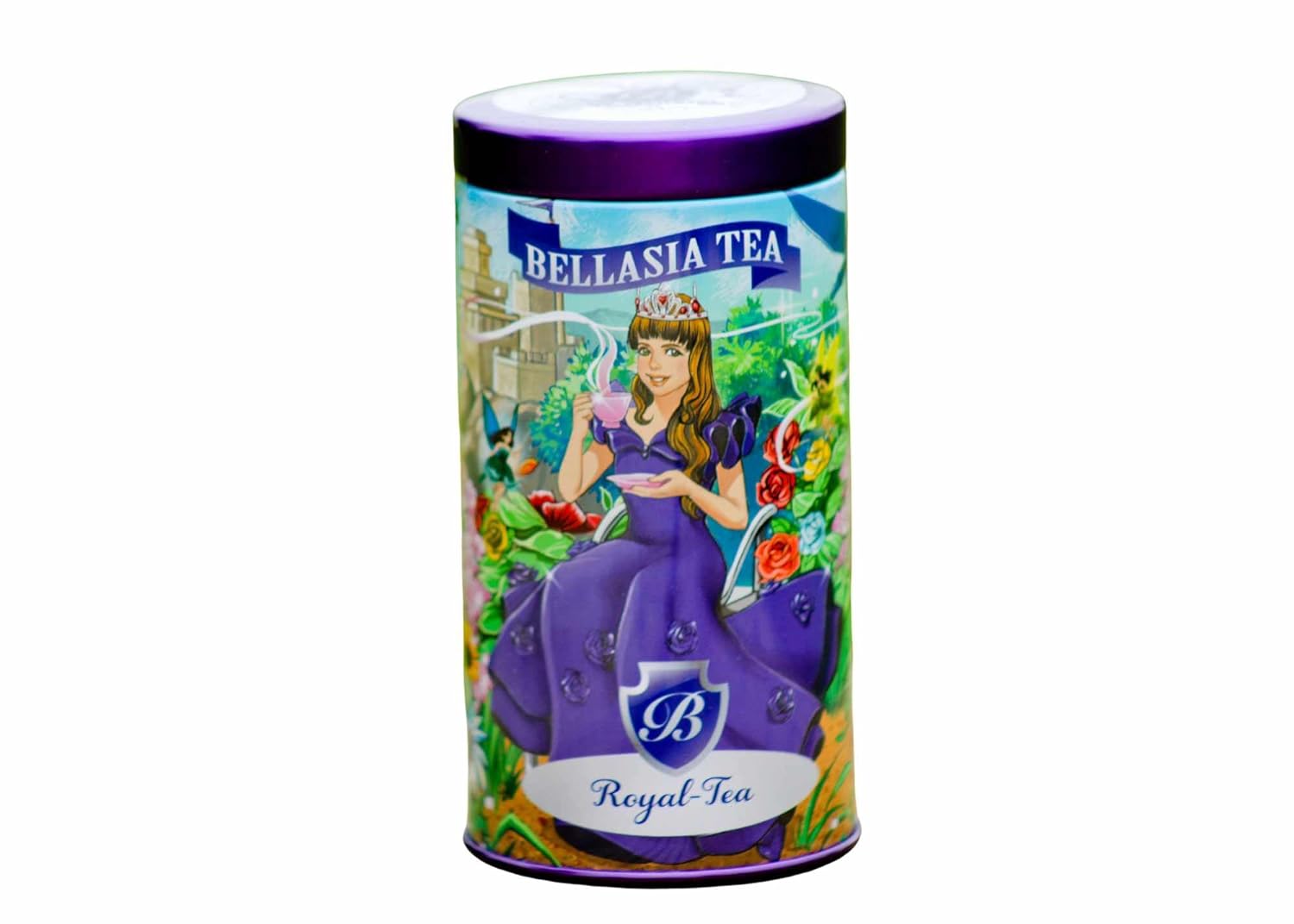 Té Royal-Tea de Bellasia. Té afrutado sin cafeína para niños. Regalo único de Tisane de fruta sin azúcar para niños. Fiesta de té de princesa
