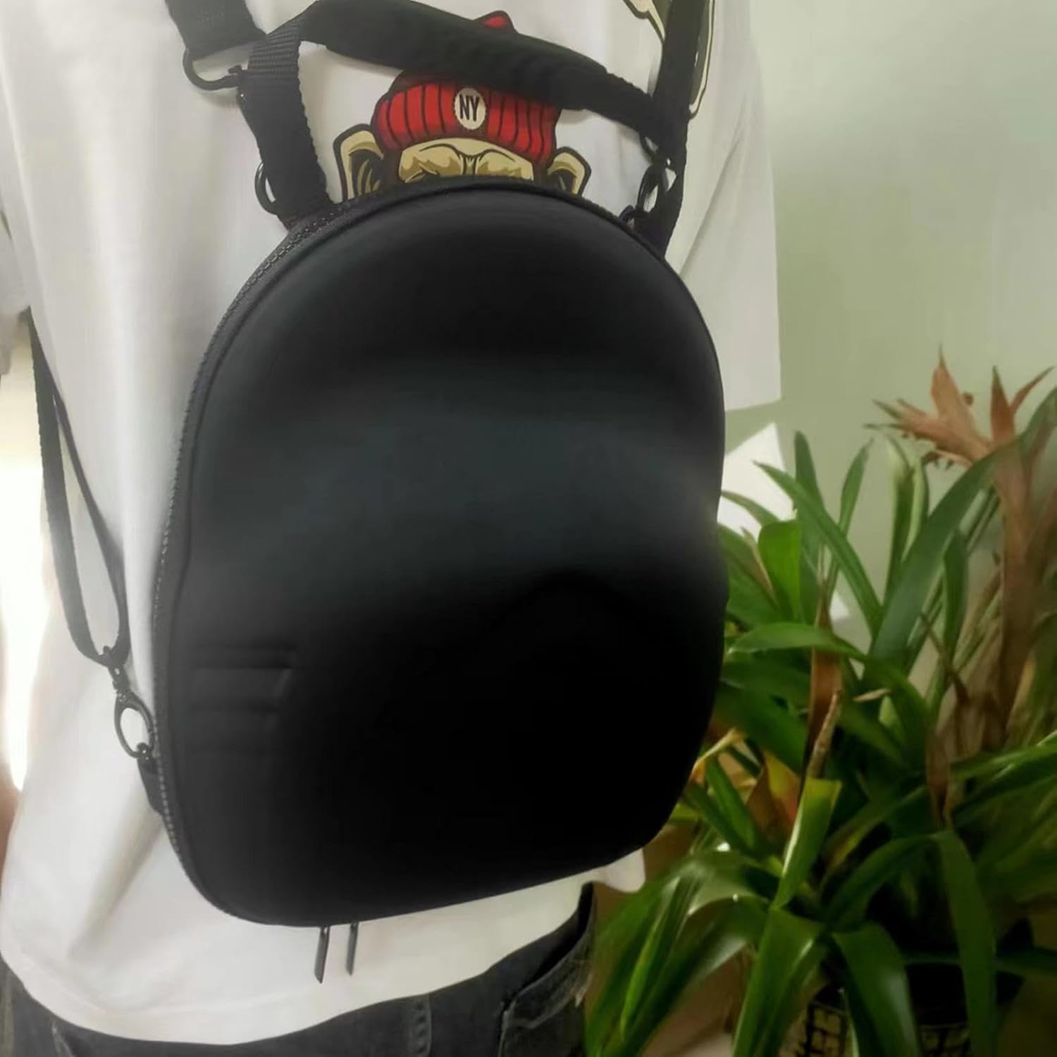 ISCORK Travel Hat Case, EVA Waterproof Hard Case – Storage Case for Baseball Caps with Shoulder Strap and Carabiner, Organizer Box