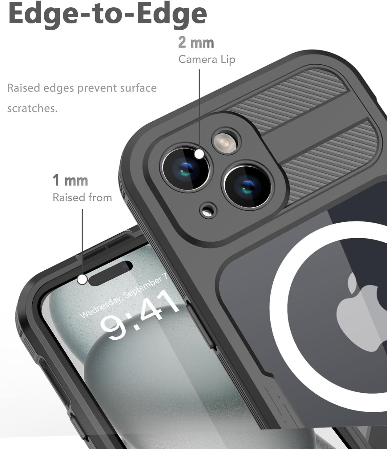 Funda impermeable diseñada para iPhone 15, a prueba de golpes, a prueba de polvo, impermeable, para iPhone 15, funda protectora de cuerpo completo