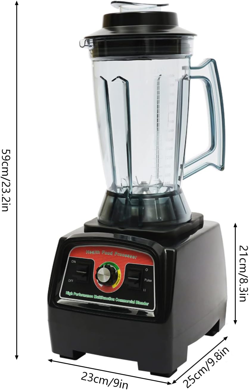Batidoras de encimera, 3.9L1.03Gal 2800W Mezclador eléctrico de alimentos para el hogar, licuadora comercial de alta velocidad, exprimidor de alta