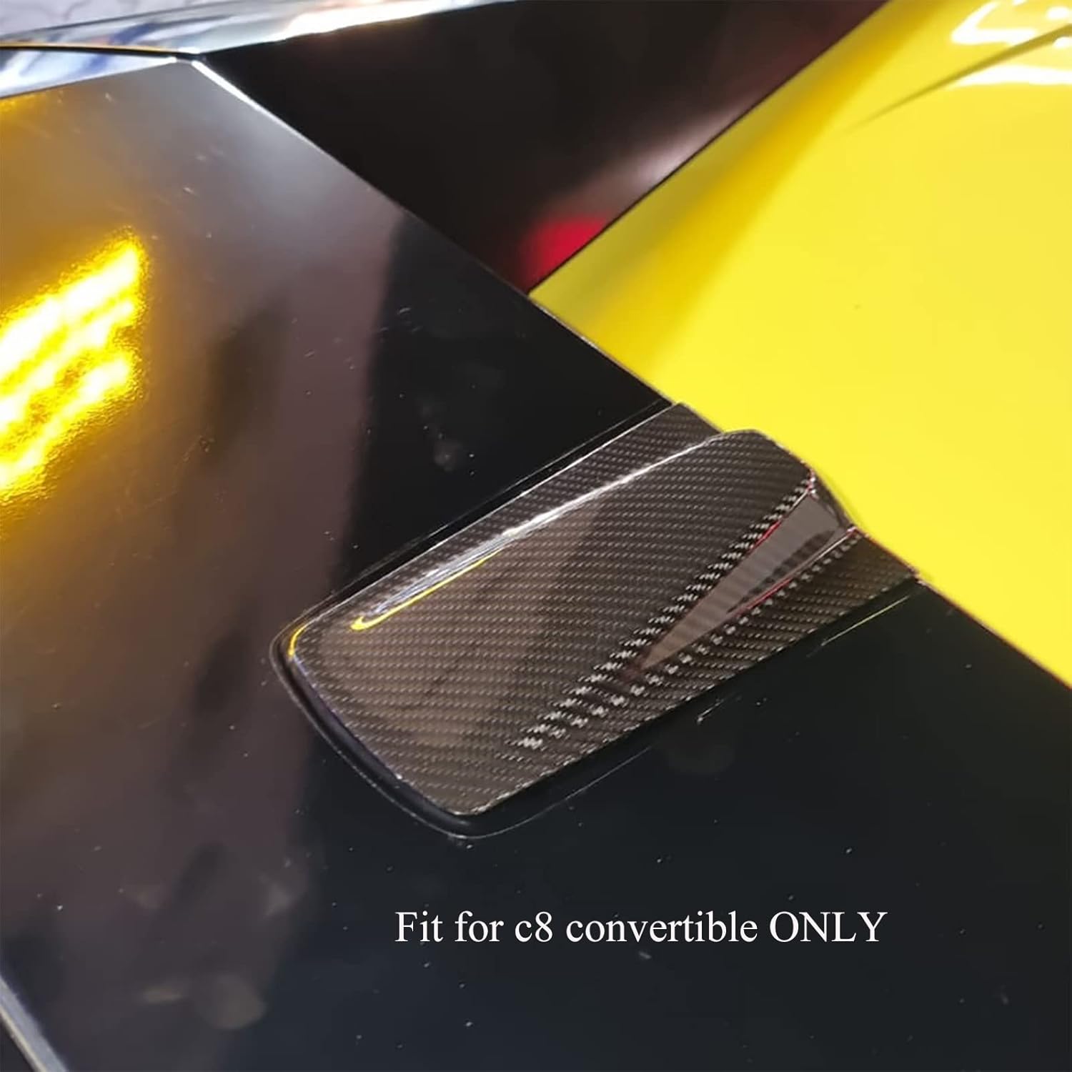 Cubierta trasera para cámara Decklid de automóvil para C8 Corvette 2020 2021 2022 2023, panel de cubierta de cubierta de techo de fibra de carbono