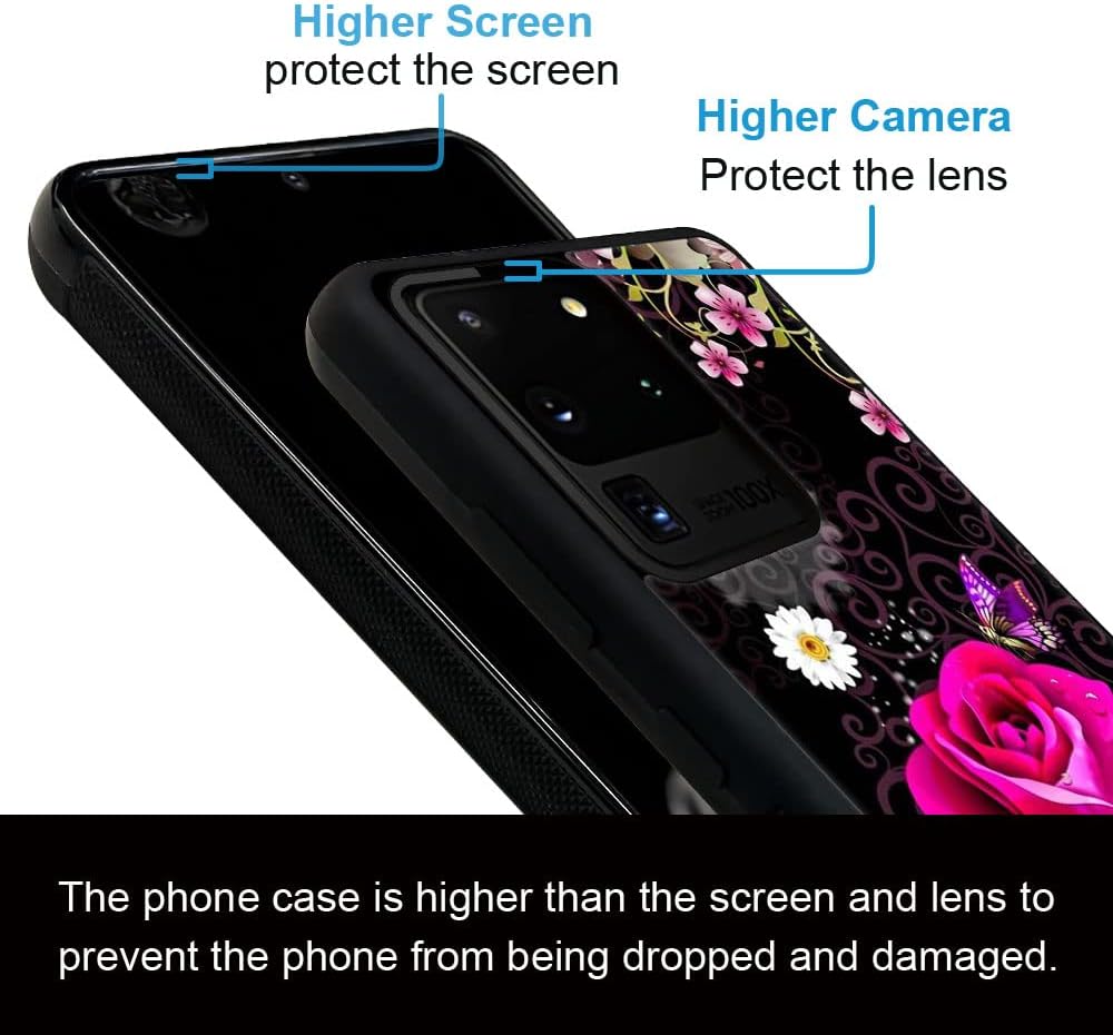 ZHEGAILIAN Funda compatible con Samsung Galaxy S20 Ultra, funda de poliuretano termoplástico suave compatible con Galaxy S20 Ultra de 6.9 pulgadas y