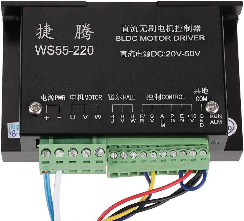 Marhynchus WS55-220 DC 48V 500W Controlador de motor trifásico de alta velocidad CNC sin escobillas Husillo BLDC controlador controlador de motor