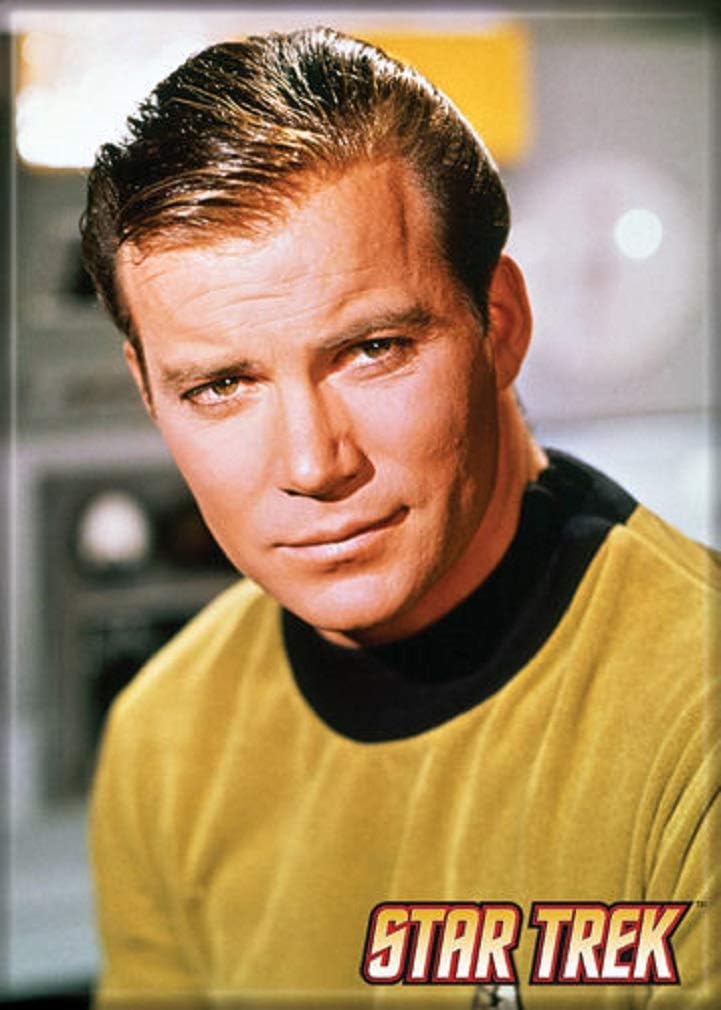 Ata-Boy Star Trek Captain James T. Kirk – Imán de 2.5 x 3.5 pulgadas para refrigeradores y casilleros