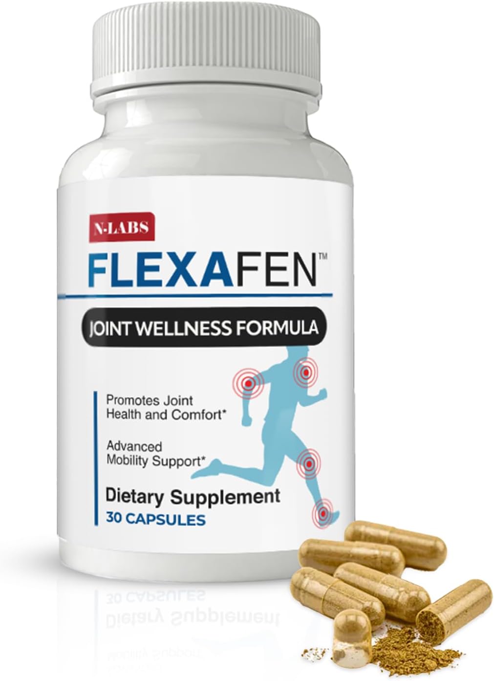 Flexafen  MSM, Suplemento de apoyo articular para mujeres y hombres, alimentos para articulaciones con fórmula avanzada para mover la salud de las