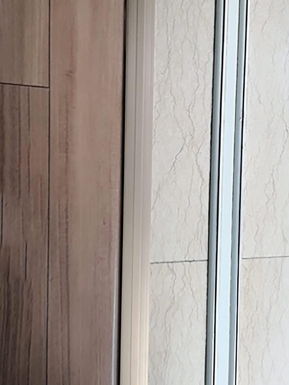 T-Shaped Threshold Strips Flooring Transition Strip Non-Slip Transition Bars Floor Reducer Vinyl Edge Trim for Interior Doors