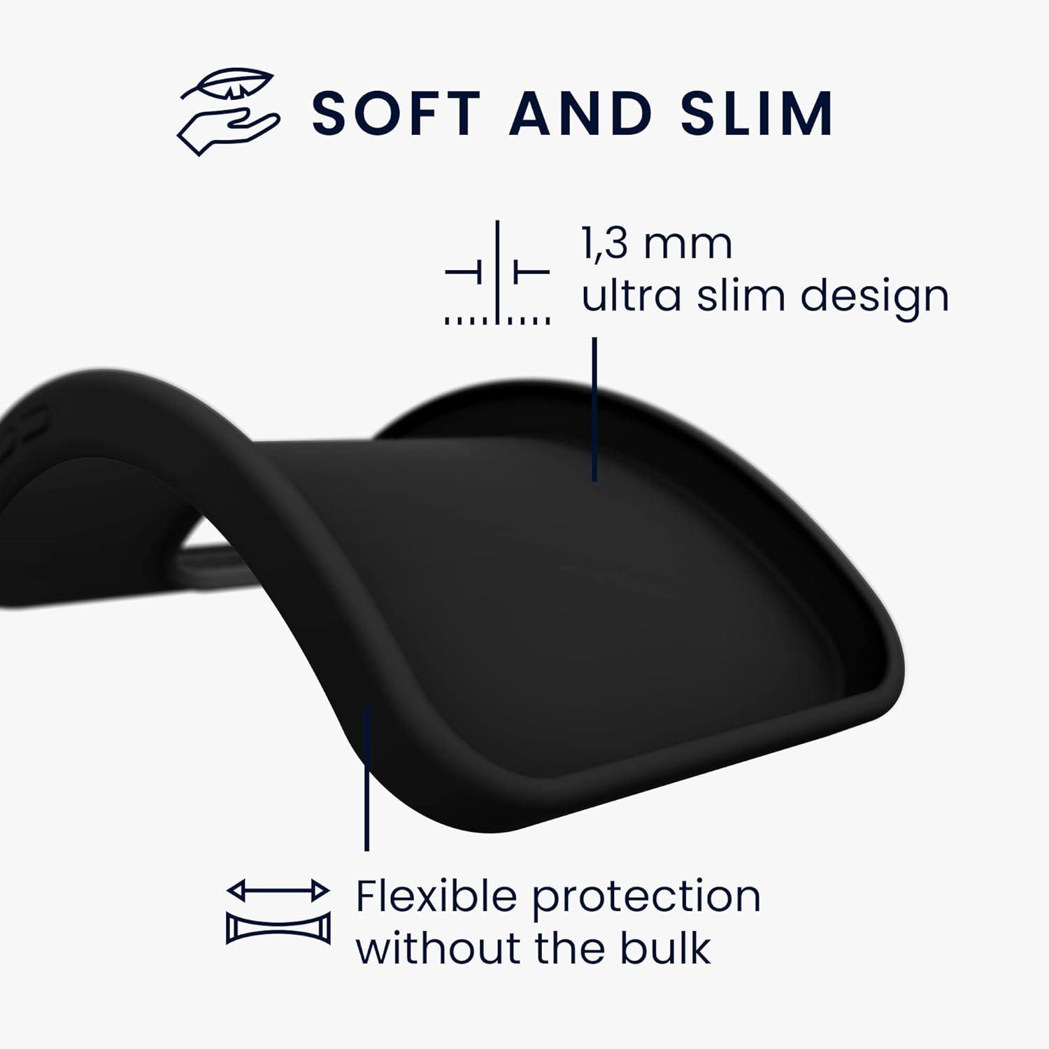 kwmobile Funda compatible con Motorola Moto G Play (2023) – Funda protectora de silicona TPU suave y delgada – Negro mate