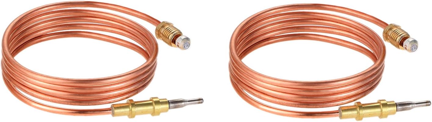 Reemplazo de termopar de gas de 39.5 pulgadas, kit de termopar universal para parrilla de barbacoa, calentador de pared de ventilación Desa 098514-02
