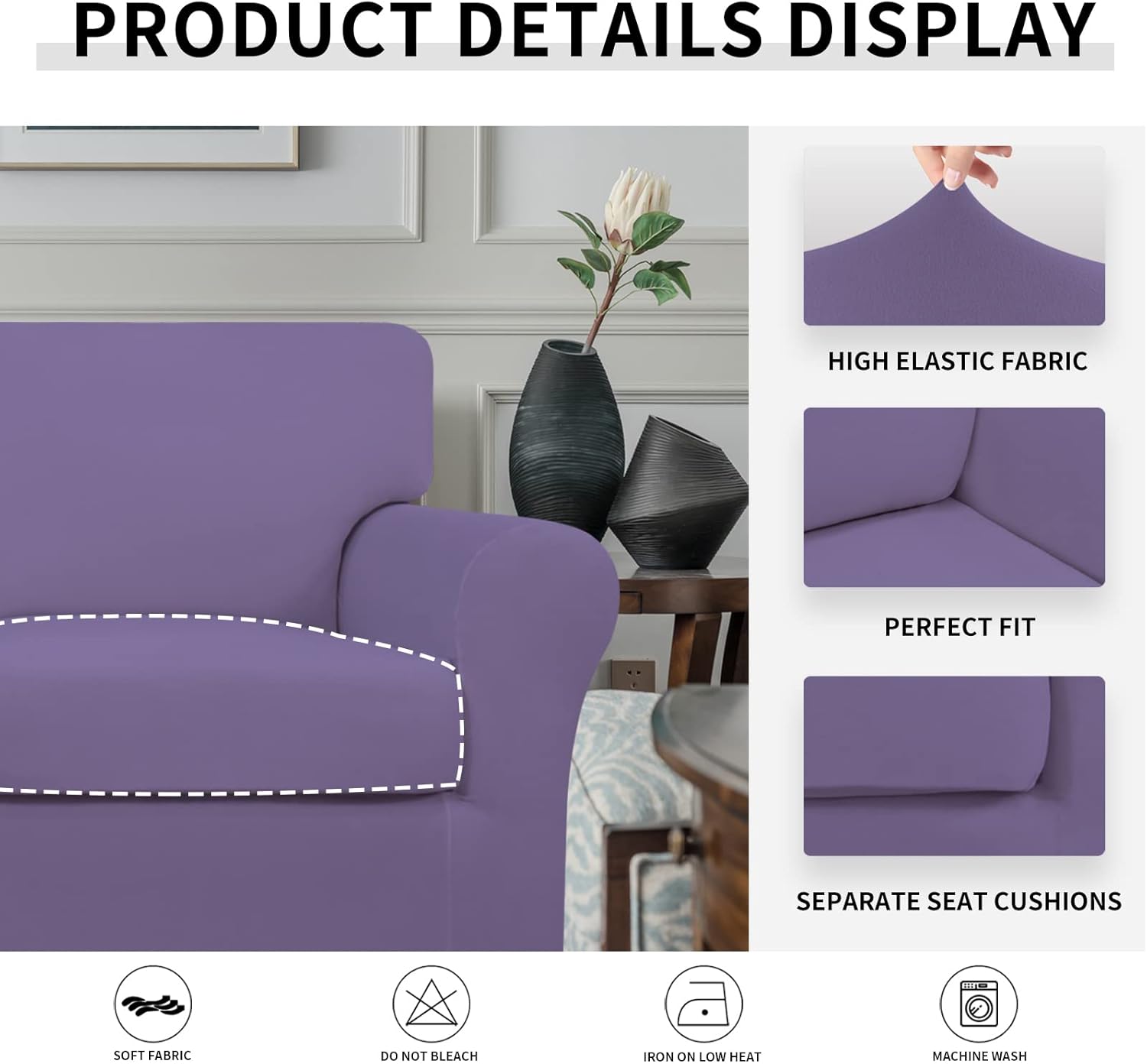 Easy-Going – Fundas elásticas de microfibra para silla (2 unidades)