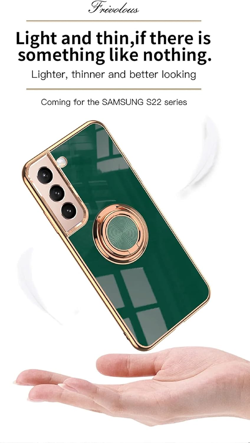 Funda ligera de lujo para teléfono con anillo trasero de color sólido para Samsung Galaxy A22 A32 A72 A82 A24 A34 A33 A52 A14 A54 A53 A13 5G 4G