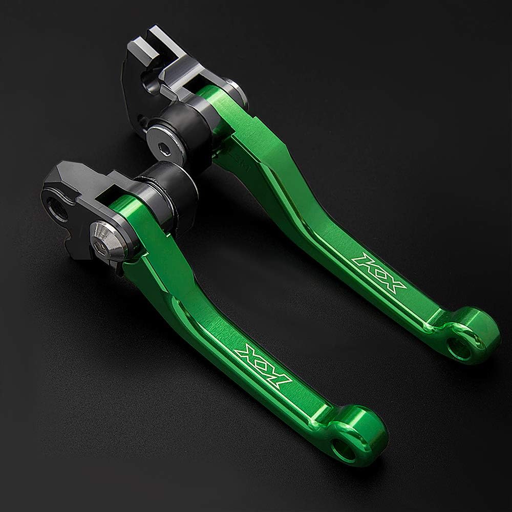Krace Juego de palancas de embrague de freno pivote CNC Motorcross para Kawasaki KX250F 2013-2018, KX450F 2013-2018, KX250 2019