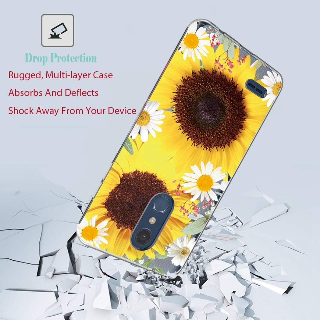 Funda de teléfono para LG Stylo 3  para LG Stylo 3 Pluspara LG Stylus 3, funda protectora de TPU suave y flexible a prueba de golpes, diseño floral