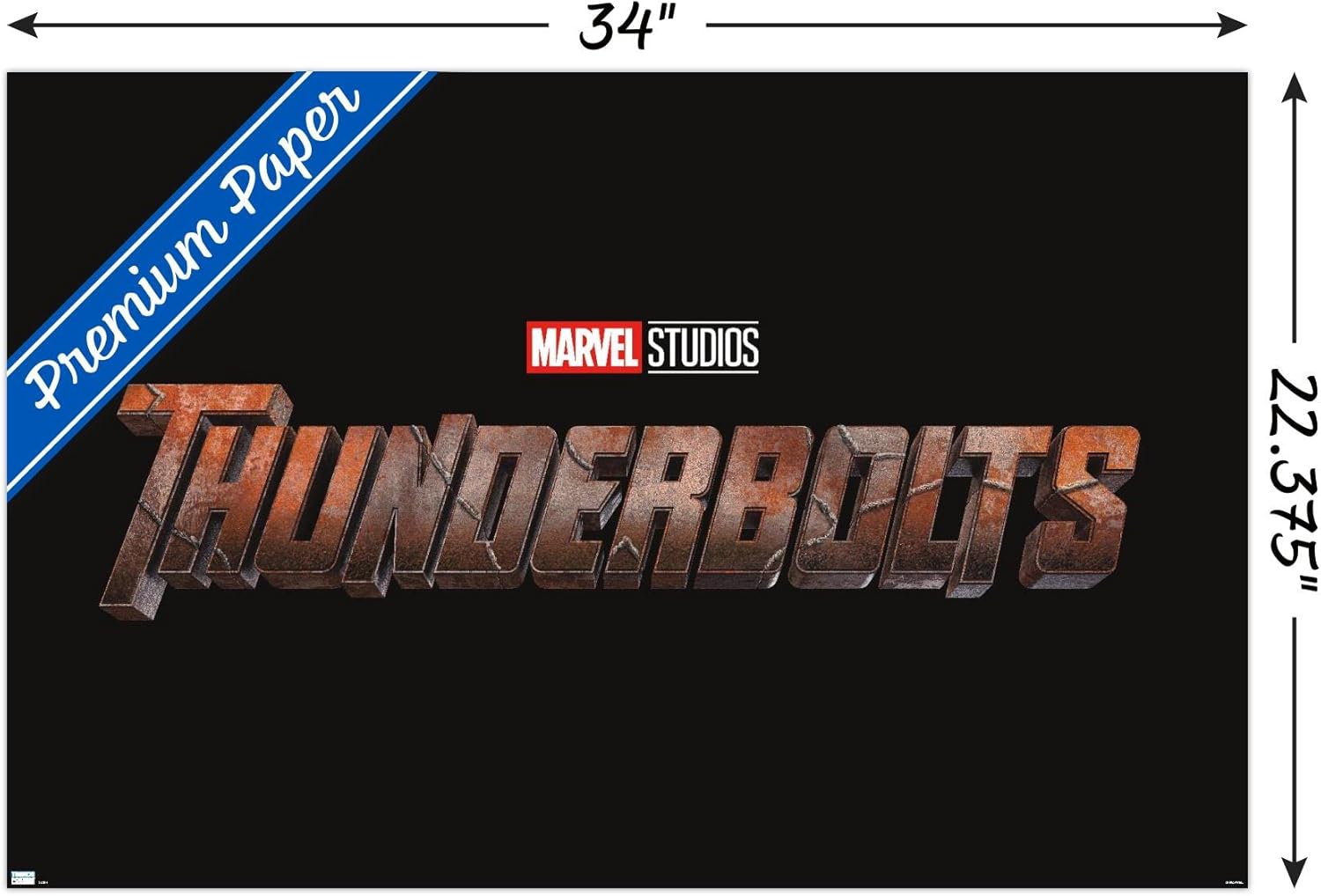 Trends International Marvel Thunderbolts – Póster de pared con logotipo