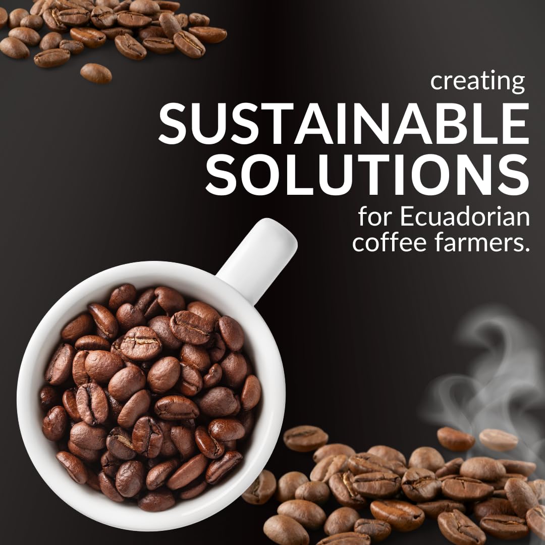 Café orgánico de grano entero arábica de alta calidad, tostado medio, de origen sostenible, lote pequeño, rico sabor bien equilibrado con notas de