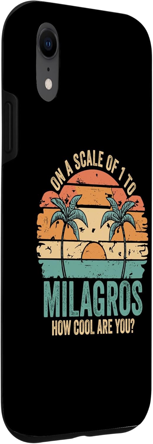 iPhone XR MILAGROS Cute Retro Girls Groovy MILAGROS Personalized Name Case