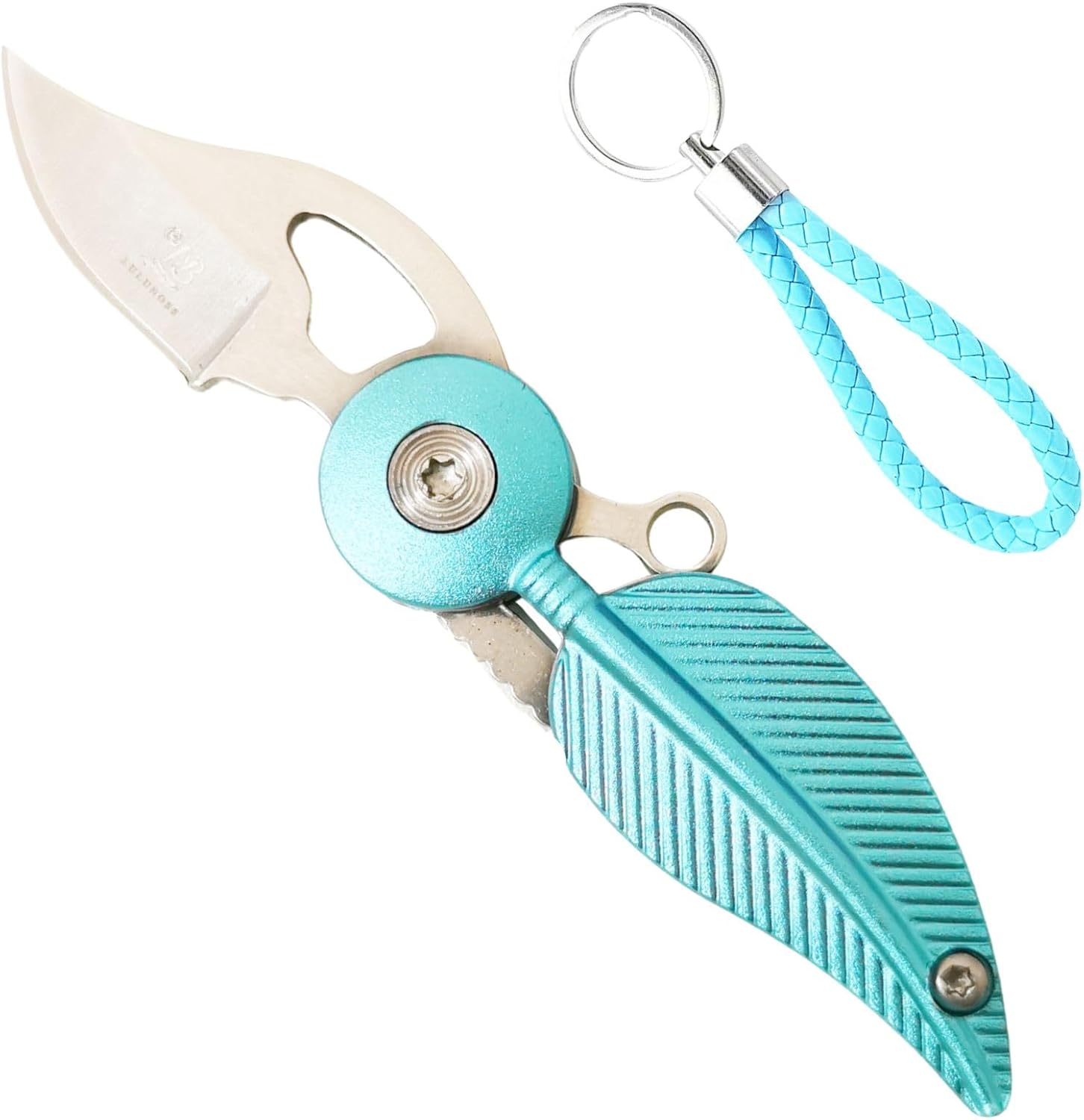 CHJIANAO Navaja de bolsillo para mujer con cadena, cuchillo de bolsillo pequeño, cuchillos geniales, cuchillos geniales, cuchillo Edc, mini cuchillo