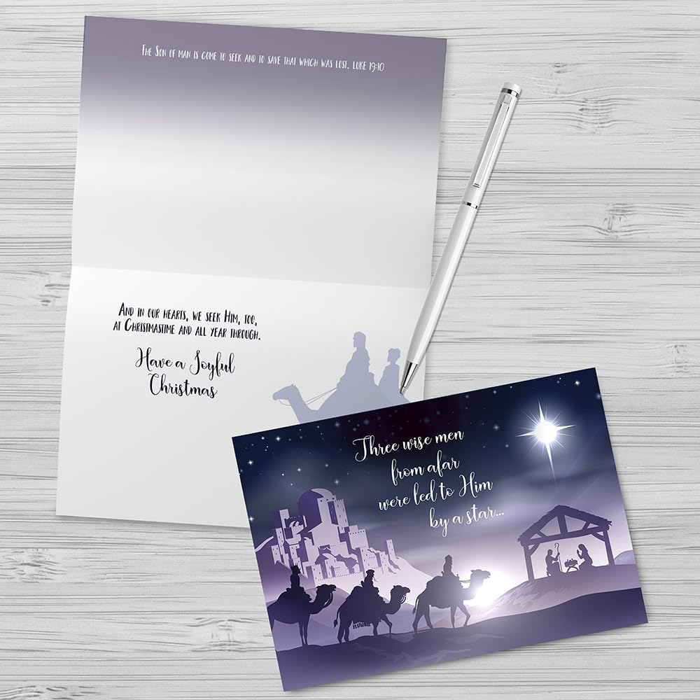 Faithfully Yours Designer Greetings – Tarjetas surtidas navideñas en caja